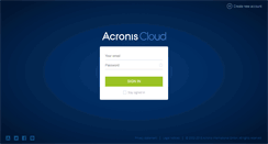 Desktop Screenshot of cloud-wrh-eu1.acronis.com
