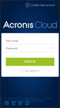 Mobile Screenshot of cloud-wrh-eu1.acronis.com