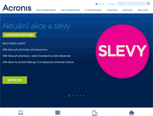 Tablet Screenshot of acronis.cz
