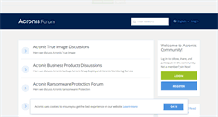 Desktop Screenshot of forum.acronis.com